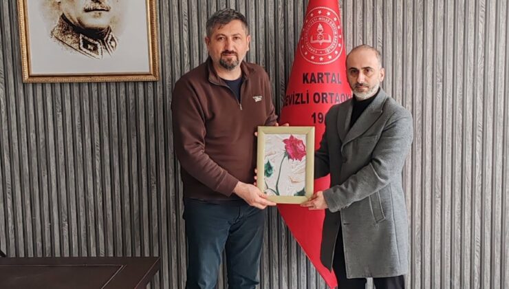 Cevizli Ortaokuluna destek ziyareti